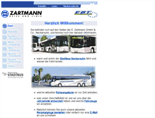 Tablet Screenshot of buszartmann.de